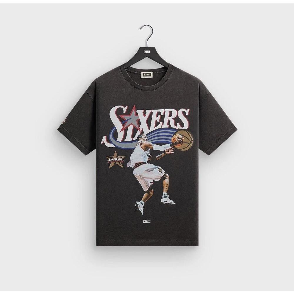 Kith For Nba All Star Philadelphia 76Ers Iverson Tee Size Large